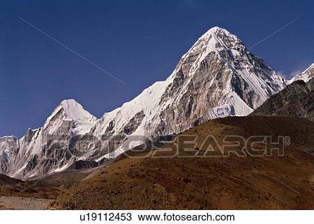 Stock Image - Snow clad hills. Fotosearch