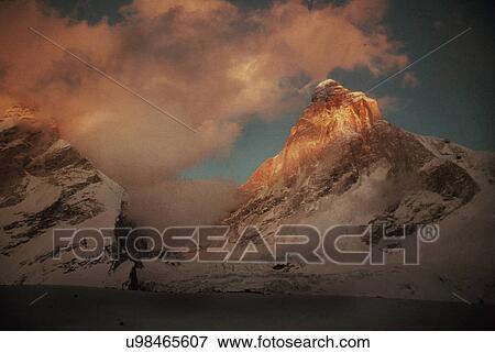 Snow mountains View Large Photo Image Stock Photo - Snow mountains. Fotosearch
