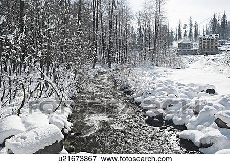 Solang Valley View Large Photo Image Stock Photo - Solang Valley . Fotosearch