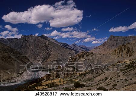 Spiti valley View Large Photo Image Stock Photo - Spiti valley. Fotosearch