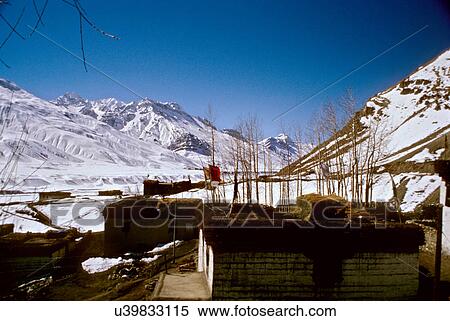 Spiti winter View Large Photo Image Stock Photography - Spiti winter. Fotosearch