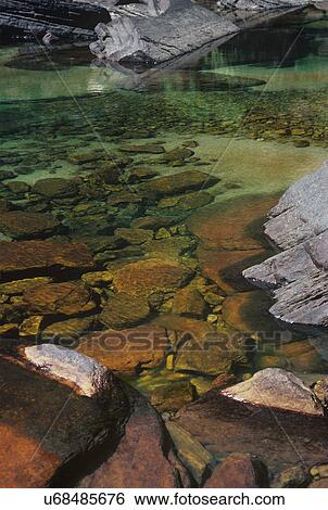 Stones visible in clear water View Large Photo Image Stock Photograph - Stones visible in clear water. Fotosearch