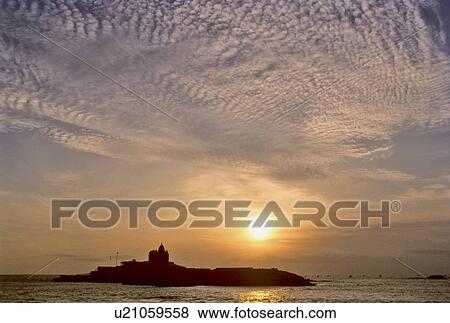 Sunrise at Kanyakumari View Large Photo Image Stock Photo - Sunrise at Kanyakumari. Fotosearch