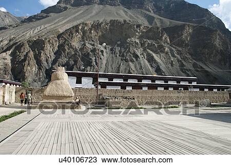 Tabo Monastery View Large Photo Image Stock Image - Tabo Monastery . Fotosearch