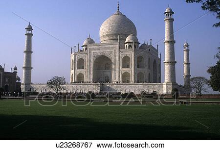 Taj Mahal View Large Photo Image Stock Photo - Taj Mahal. Fotosearch