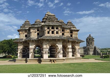 Stock Image - The Lotus Mahal. Fotosearch