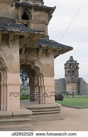 The Lotus Mahal View Large Photo Image Stock Photo - The Lotus Mahal. Fotosearch