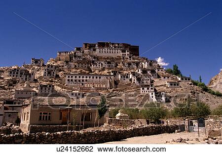 Thikse Monasteries View Large Photo Image Stock Image - Thikse Monasteries. Fotosearch