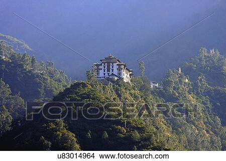 Picture - Trashigang Dzong. Fotosearch