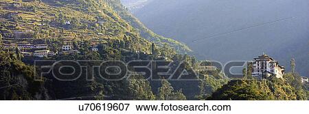 Trashigang Dzong View Large Photo Image Stock Photo - Trashigang Dzong. Fotosearch