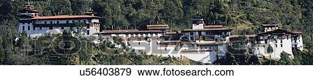 Stock Photo - Trongsa Dzong. Fotosearch