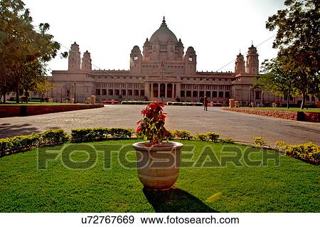 Umaid Bhawan Palace View Large Photo Image Stock Photo - Umaid Bhawan Palace. Fotosearch