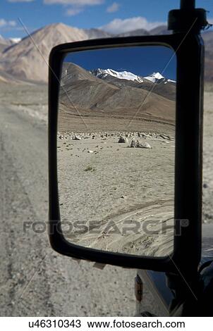 View through rear view mirror View Large Photo Image Stock Image - View through rear view mirror. Fotosearch