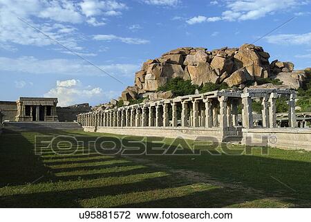 Vitthala Temple and pillared bazaar View Large Photo Image Stock Image - Vitthala Temple and pillared bazaar. Fotosearch
