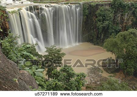 Waterfall View Large Photo Image Stock Photo - Waterfall. Fotosearch