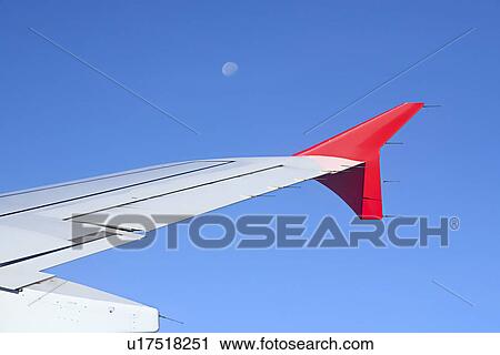 Wing of a plane View Large Photo Image Stock Image - Wing of a plane. Fotosearch