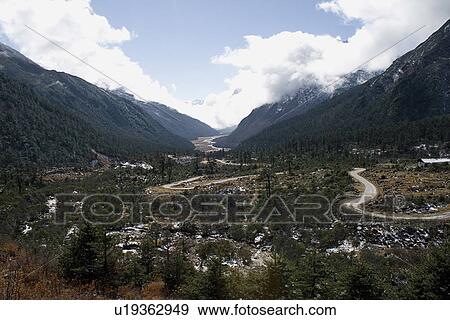 Yumthang Valley View Large Photo Image Stock Photo - Yumthang Valley. Fotosearch