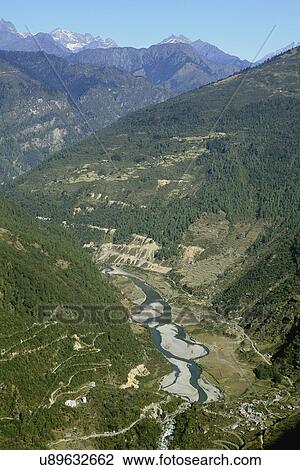 Zemithang Valley View Large Photo Image Stock Image - Zemithang Valley. Fotosearch