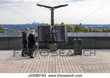 Picture - 9/11 Memorial Eagle Rock Reservation in West Orange, New Jersey with view of New York City. Fotosearch