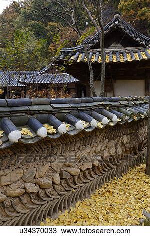 Autumn color at Namsangol traditional folk village, Seoul, South Korea View Large Photo Image Stock Image - Autumn color at Namsangol traditional folk village, Seoul, South Korea. Fotosearch
