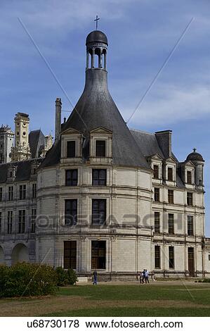 Stock Photo - Chateau de Chambord, Chambord, Loire Valley, France. Fotosearch