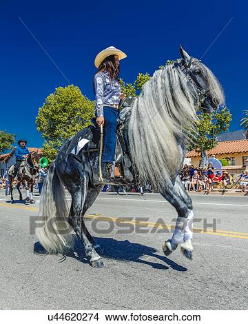 Picture - Citizens of Ojai California celebrate July 4, 2016 - Independence Day. Fotosearch