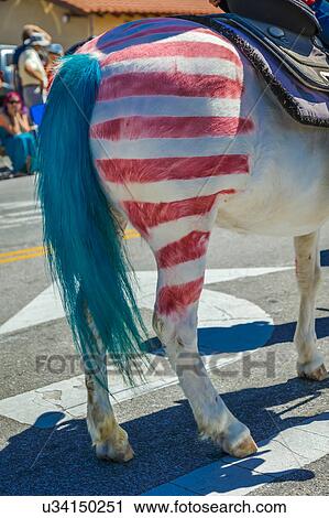 Stock Image - Citizens of Ojai California celebrate July 4, 2016 - Independence Day. Fotosearch