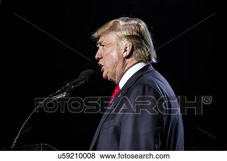 Stock Photo - Donald Trump goes to Bollywood at Edison New Jersey Hindu Indian-American rally. Fotosearch