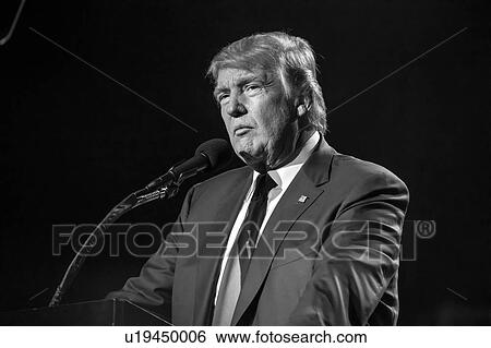 Stock Photograph - Donald Trump goes to Bollywood at Edison New Jersey Hindu Indian-American rally. Fotosearch