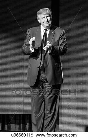 Stock Photography - Donald Trump goes to Bollywood at Edison New Jersey Hindu Indian-American rally. Fotosearch