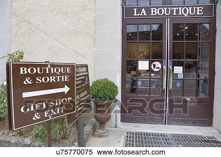 "Exit in the Giftshop" - La Boutique, Palace of Fontainebleau (UNESCO World Heritage List, 1981), Ile-de-France, France. View Large Photo Image Stock Photography - "Exit in the Giftshop" - La Boutique, Palace of Fontainebleau (UNESCO World Heritage List, 1981), Ile-de-France, France. . Fotosearch