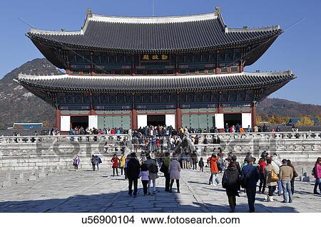 Picture - Gyeongbokgung Palace, Grand Palce Seoul, South Korea, Asia. Fotosearch