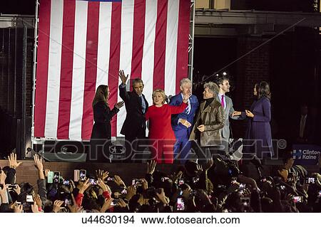 Hillary Clinton Holds Election Eve Get Out The Vote Rally With Bruce Springsteen and Jon Bon Jovi and President and Michelle Obama View Large Photo Image Picture - Hillary Clinton Holds Election Eve Get Out The Vote Rally With Bruce Springsteen and Jon Bon Jovi and President and Michelle Obama. Fotosearch