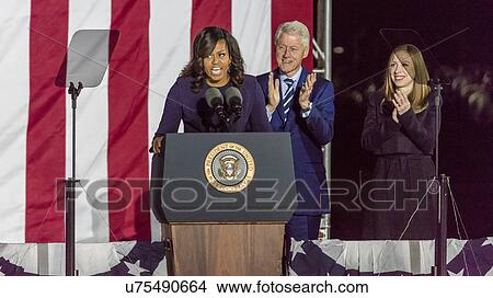 Hillary Clinton Holds Election Eve Get Out The Vote Rally With Bruce Springsteen and Jon Bon Jovi and President and Michelle Obama View Large Photo Image Picture - Hillary Clinton Holds Election Eve Get Out The Vote Rally With Bruce Springsteen and Jon Bon Jovi and President and Michelle Obama. Fotosearch