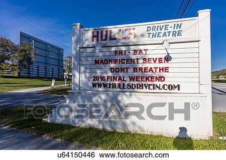 Stock Photograph - Hull's Drive-In Theater, Lexington, Virginia. Fotosearch