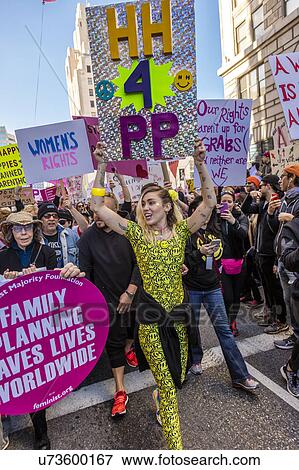 Lily Tomlin and Miley Cyrus participate in Women's March Protesting Donald J. Trump View Large Photo Image Stock Photo - Lily Tomlin and Miley Cyrus participate in Women's March Protesting Donald J. Trump. Fotosearch
