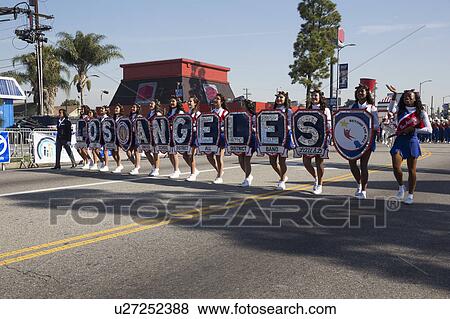 Stock Photo - Los Angeles, California, USA, January 19, 2015, 30th annual Martin Luther King Jr. Kingdom Day Parade, LA all district marching band. Fotosearch