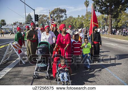 Los Angeles, California, USA, January 19, 2015, 30th annual Martin Luther King Jr. Kingdom Day Parade, African American Muslims View Large Photo Image Stock Photography - Los Angeles, California, USA, January 19, 2015, 30th annual Martin Luther King Jr. Kingdom Day Parade, African American Muslims. Fotosearch