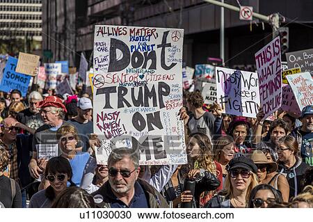Massive Crowds for Women's March Protesting Donald J. Trump View Large Photo Image Stock Image - Massive Crowds for Women's March Protesting Donald J. Trump. Fotosearch