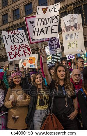 Massive Crowds for Women's March Protesting Donald J. Trump View Large Photo Image Stock Image - Massive Crowds for Women's March Protesting Donald J. Trump. Fotosearch