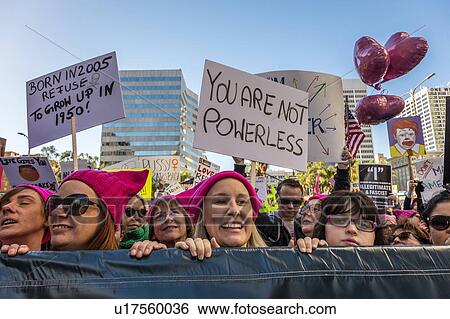 Massive Crowds for Women's March Protesting Donald J. Trump View Large Photo Image Stock Photograph - Massive Crowds for Women's March Protesting Donald J. Trump. Fotosearch