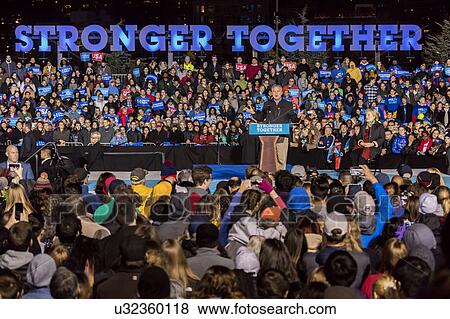 Presidential Candidate Hillary Clinton Campaigns In Philadelphia with Tim Kaine View Large Photo Image Stock Photo - Presidential Candidate Hillary Clinton Campaigns In Philadelphia with Tim Kaine. Fotosearch