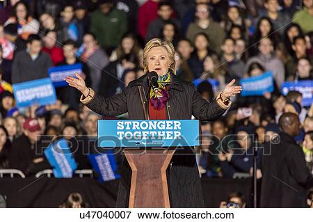 Stock Photo - Presidential Candidate Hillary Clinton Campaigns In Philadelphia with Tim Kaine. Fotosearch