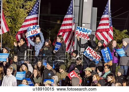 Stock Photography - Presidential Candidate Hillary Clinton Campaigns In Philadelphia with Tim Kaine. Fotosearch