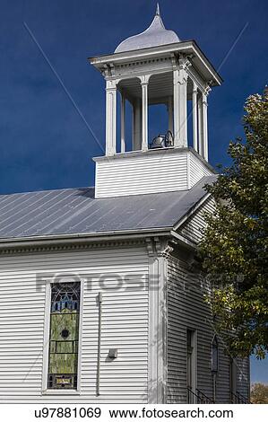 Stock Photo - Rural Virginia church belltower. Fotosearch