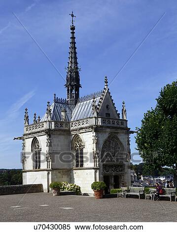 Stock Photography - Saint hubert chapel, resting place of Leonardo da Vinci, amboise, France. Fotosearch