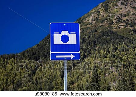 Stock Photography - Scenic View Spot for photos, Alaska backroads. Fotosearch