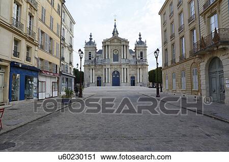 St. Louis Catholic Church in Town of Versailles, Yvelines, France View Large Photo Image Stock Image - St. Louis Catholic Church in Town of Versailles, Yvelines, France. Fotosearch