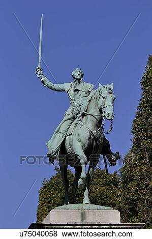 Statue of General Marquis de Lafayette in Cours la Reine, Paris View Large Photo Image Stock Photo - Statue of General Marquis de Lafayette in Cours la Reine, Paris. Fotosearch