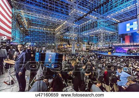TV Journalists Election Night at Jacob K. Javits Center for Hillary Clinton, NY NY View Large Photo Image Stock Photo - TV Journalists Election Night at Jacob K. Javits Center for Hillary Clinton, NY NY. Fotosearch